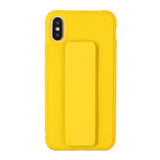 Candy Color Magnetic Bracket Phone Case Back Cover for iPhone 11/11 Pro/11 Pro Max/XS Max/XR/XS/X/8 Plus/8/7 Plus/7 - halloladies
