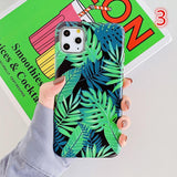 Vintage Green Banana Leaf Phone Case Back Cover for iPhone 11 Pro Max/11 Pro/11/XS Max/XR/XS/X/8 Plus/8 - halloladies