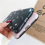 Simple Geometric Marble Couples Soft Phone Case Back Cover - iPhone 11 Pro Max/11 Pro/11/XS Max/XR/XS/X/8 Plus/8/7 Plus/7 - halloladies