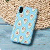 Cute Avocado Food Pattern Soft TPU Phone Case Back Cover - iPhone XS Max/XR/XS/X/8 Plus/8/7 Plus/7/6s Plus/6s/6 Plus/6 - halloladies