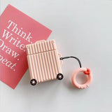 Creative Luggage Candy Color Airpods Case Wireless Bluetooth Earphone Cases for Airpods - halloladies