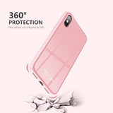 Original Colorful Glass Case Phone Case Back Cover - iPhone 12 Pro Max/12 Pro/12/12 Mini/SE/11 Pro Max/11 Pro/11/XS Max/XR/XS/X/8 Plus/8 - halloladies