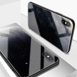Beautiful Night Sky with Lanyard Tempered Glass Phone Case Back Cover - iPhone 11/11 Pro/11 Pro Max/XS Max/XR/XS/X/8 Plus/8/7 Plus/7 - halloladies