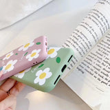 Daisy Flower Letters Love Phone Case Back Cover for iPhone XS Max/XR/XS/X/8 Plus/8/7 Plus/7/6s Plus/6s/6 Plus/6 - halloladies