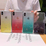 Glitter Powder Gradient Phone Case Back Cover - iPhone 11 Pro Max/11 Pro/11/XS Max/XR/XS/X/8 Plus/8/7 Plus/7 - halloladies