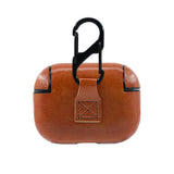 Solid Color Leather Key Chain Wireless Bluetooth Earphone Cases for Airpods Pro - halloladies