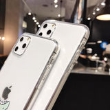 Creative Cartoon Simple Dinosaur Transparent Soft Phone Case Back Cover - iPhone 12 Pro Max/12 Pro/12/12 Mini/SE/11 Pro Max/11 Pro/11/XS Max/XR/XS/X/8 Plus/8 - halloladies