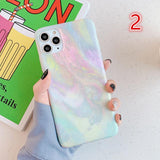 Vintage Gradual Color Marble Soft Phone Case Back Cover - iPhone 12 Pro Max/12 Pro/12/12 Mini/SE/11 Pro Max/11 Pro/11/XS Max/XR/XS/X/8 Plus/8 - halloladies