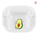 Cartoon Cute Pattern Transparent Wireless Bluetooth Earphone Cases for Airpods Pro - halloladies