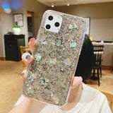 Simple Glitter Colorful Foil Soft TPU Phone Case Back Cover for iPhone 11 Pro Max/11 Pro/11/XS Max/XR/XS/X/8 Plus/8/7 Plus/7 - halloladies