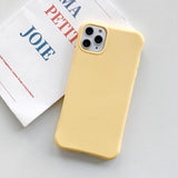 Candy Color Soft Silicone Phone Case Back Cover for iPhone 11/11 Pro/11 Pro Max/XS Max/XR/XS/X/8 Plus/8/7 Plus/7 - halloladies