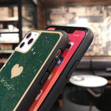 Glitter Stars Bling Powder Love Heart Phone Case Back Cover - iPhone 11/11 Pro/11 Pro Max/XS Max/XR/XS/X/8 Plus/8/7 Plus/7 - halloladies