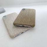 Simple Solid Color Fabric Phone Case Back Cover - iPhone 11/11 Pro/11 Pro Max/XS Max/XR/XS/X/8 Plus/8/7 Plus/7 - halloladies