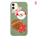 Candy Color Cartoon Christmas Phone Case Back Cover - iPhone 11/11 Pro/11 Pro Max/XS Max/XR/XS/X/8 Plus/8/7 Plus/7 - halloladies