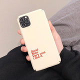Fashion Simple Letter Hard PC Phone Case Back Cover - iPhone 11/11 Pro/11 Pro Max/XS Max/XR/XS/X/8 Plus/8/7 Plus/7 - halloladies