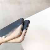 Night Sky Moon Hard Phone Case Back Cover for iPhone 12 Pro Max/12 Pro/12/12 Mini/SE/11 Pro Max/11 Pro/11/XS Max/XR/XS/X/8 Plus/8 - halloladies