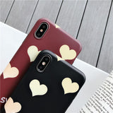Simple Love Heart SWEET Letter Soft TPU Phone Case Back Cover - iPhone XS Max/XR/XS/X/8 Plus/8/7 Plus/7/6s Plus/6s/6 Plus/6 - halloladies