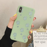 Cartoon Cute Dinosaur Green Soft TPU Phone Case Back Cover for iPhone 11/11 Pro/11 Pro Max/XS Max/XR/XS/X/8 Plus/8/7 Plus/7 - halloladies