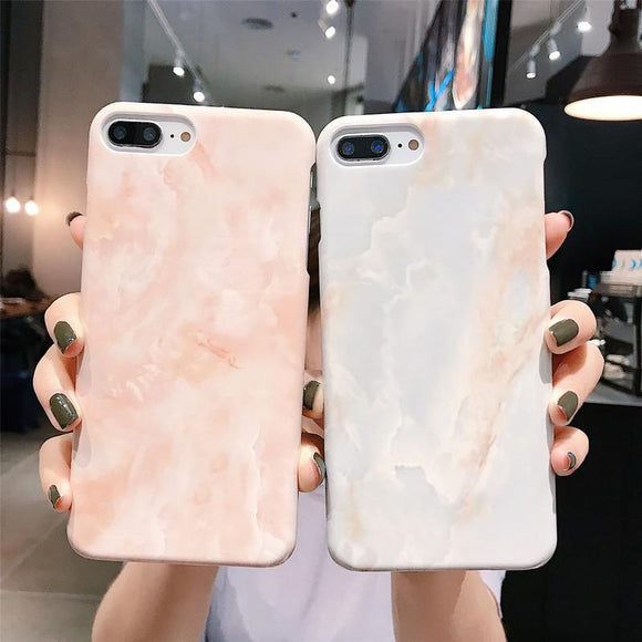 Marble Patterned Graffiti Hard Phone Case Back Cover - iPhone 12 Pro Max/12 Pro/12/12 Mini/SE/11 Pro Max/11 Pro/11/XS Max/XR/XS/X/8 Plus/8 - halloladies