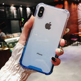 Luxury Gradient Colorful Bumper Soft Phone Case Back Cover - iPhone 12 Pro Max/12 Pro/12/12 Mini/SE/11 Pro Max/11 Pro/11/XS Max/XR/XS/X/8 Plus/8 - halloladies
