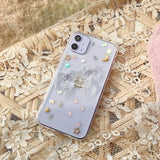 3D Unicorn Glitter Star Moon Transparent Soft Phone Case Back Cover - iPhone 11/11 Pro/11 Pro Max/XS Max/XR/XS/X/8 Plus/8/7 Plus/7 - halloladies