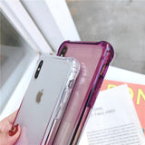 Luxury Gradient Colorful Bumper Soft Phone Case Back Cover - iPhone 12 Pro Max/12 Pro/12/12 Mini/SE/11 Pro Max/11 Pro/11/XS Max/XR/XS/X/8 Plus/8 - halloladies