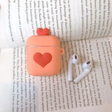3D Love Heart Candy Color Airpods Case Wireless Bluetooth Earphone Cases for Airpods - halloladies