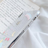 Cute Graffiti Fruit Transparent Soft Phone Case Back Cover - iPhone 12 Pro Max/12 Pro/12/12 Mini/SE/11 Pro Max/11 Pro/11/XS Max/XR/XS/X/8 Plus/8 - halloladies