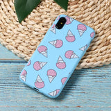 Cute Candy Color Puppy Pug Ice Cream Soft TPU Phone Case Back Cover - iPhone XS Max/XR/XS/X/8 Plus/8/7 Plus/7/6s Plus/6s/6 Plus/6 - halloladies