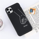 Funny Couples Black Soft Phone Case Back Cover - iPhone 12 Pro Max/12 Pro/12/12 Mini/SE/11 Pro Max/11 Pro/11/XS Max/XR/XS/X/8 Plus/8 - halloladies