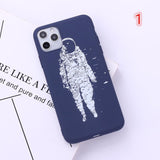 Simple Spaceman Astronaut Planet Soft Phone Case Back Cover - iPhone 11/11 Pro/11 Pro Max/XS Max/XR/XS/X/8 Plus/8/7 Plus/7 - halloladies