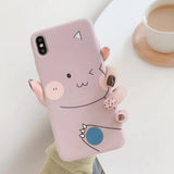 Cartoon Cute Dinosaur Unicorn Soft TPU Phone Case Back Cover for iPhone 11/11 Pro/11 Pro Max/XS Max/XR/XS/X/8 Plus/8/7 Plus/7 - halloladies