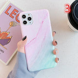 Vintage Gradual Color Marble Soft Phone Case Back Cover - iPhone 12 Pro Max/12 Pro/12/12 Mini/SE/11 Pro Max/11 Pro/11/XS Max/XR/XS/X/8 Plus/8 - halloladies