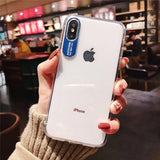 Simple Transparent Camera Protector Soft Phone Case Back Cover for iPhone 11/11 Pro/11 Pro Max/XS Max/XR/XS/X/8 Plus/8/7 Plus/7 - halloladies