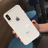 Luxury Transparent Ultra Thin Silicone Phone Case Back Cover for iPhone XS Max/XR/XS/X/8 Plus/8/7 Plus/7/6s Plus/6s/6 Plus/6 - halloladies