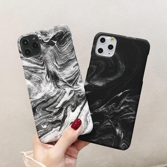 Simple Marble Couples Hard Phone Case Back Cover - iPhone 11/11 Pro/11 Pro Max/XS Max/XR/XS/X/8 Plus/8/7 Plus/7 - halloladies