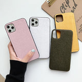 Simple Warm Solid Color Furry Soft Phone Case Back Cover - iPhone 11/11 Pro/11 Pro Max/XS Max/XR/XS/X/8 Plus/8/7 Plus/7 - halloladies