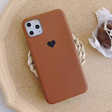 Sweet Couples Love Heart Matte Soft Phone Case Back Cover - iPhone 12 Pro Max/12 Pro/12/12 Mini/SE/11 Pro Max/11 Pro/11/XS Max/XR/XS/X/8 Plus/8 - halloladies