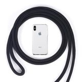 Simple Clear Air Bag Corner with Shoulder Strap Soft Phone Case Back Cover for iPhone 11/11 Pro/11 Pro Max/XS Max/XR/XS/X/8 Plus/8/7 Plus/7 - halloladies