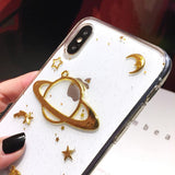 Luxury 3D Universe Starry Sky Phone Case Back Cover - iPhone 11 Pro Max/11 Pro/11/XS Max/XR/XS/X/8 Plus/8/7 Plus/7 - halloladies