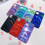 Gradient Rainbow Laser Acrylic Phone Case Back Cover for iPhone 11/11 Pro/11 Pro Max/XS Max/XR/XS/X/8 Plus/8/7 Plus/7 - halloladies