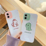 Cute Dinosaur Unicorn Print Soft Phone Case Back Cover for iPhone 12 Pro Max/12 Pro/12/12 Mini/SE/11 Pro Max/11 Pro/11/XS Max/XR/XS/X/8 Plus/8