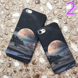 Space Planet Moon Phone Case Back Cover - iPhone XS Max/XR/XS/X/8 Plus/8/7 Plus/7/6s Plus/6s/6 Plus/6 - halloladies