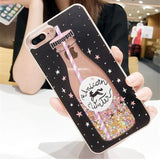Luxury Cute Drink Bottle Ice Cream Glitter Star Dynamic Liquid Quicksand Phone Case Back Cover - iPhone XS Max/XR/XS/X/8 Plus/8/7 Plus/7/6s Plus/6s/6 Plus/6 - halloladies