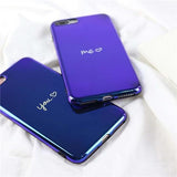 Glossy Blue Ray Love Hearts YOU and ME Couple Soft IMD Phone Case Back Cover for iPhone XS Max/XR/XS/X/8 Plus/8/7 Plus/7/6s Plus/6s/6 Plus/6 - halloladies