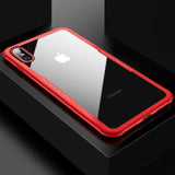 Tempered Glass Transparent Clear Bumper Phone Case Back Cover - iPhone XS Max/XR/XS/X/8 Plus/8/7 Plus/7/6s Plus/6s/6 Plus/6 - halloladies