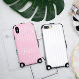 Cute Suitcase Shape Phone Case Back Cover - iPhone XS Max/XR/XS/X/8 Plus/8/7 Plus/7/6s Plus/6s/6 Plus/6 - halloladies