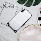 Cute Suitcase Shape Phone Case Back Cover - iPhone XS Max/XR/XS/X/8 Plus/8/7 Plus/7/6s Plus/6s/6 Plus/6 - halloladies