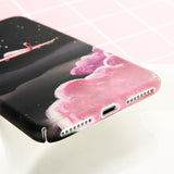 Luminous Moon Airplane Phone Case Back Cover - iPhone XS Max/XR/XS/X/8 Plus/8/7 Plus/7/6s Plus/6s/6 Plus/6 - halloladies